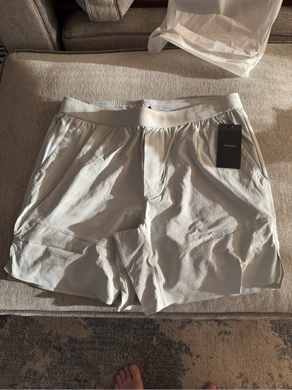 Ten Thousand Light Gray Rep Lined Shorts